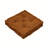  Square Microfiber  Floor Pillow /Cushion,Indoor & Outdoor Use, 19''x19''x5'', Orange.-668002476
