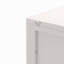 Armoire 22,25 po à trois niveaux avec portes en verre trempé et tablettes de rangement-41338887