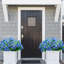 16 paquets de fleurs artificielles printanières bleues pour l'extérieur Faux fleurs printanières Faux fleurs pour jardinières Jardinière