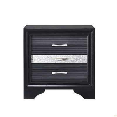 2 Drawers And 1 Jewelry Drawer Nightstand