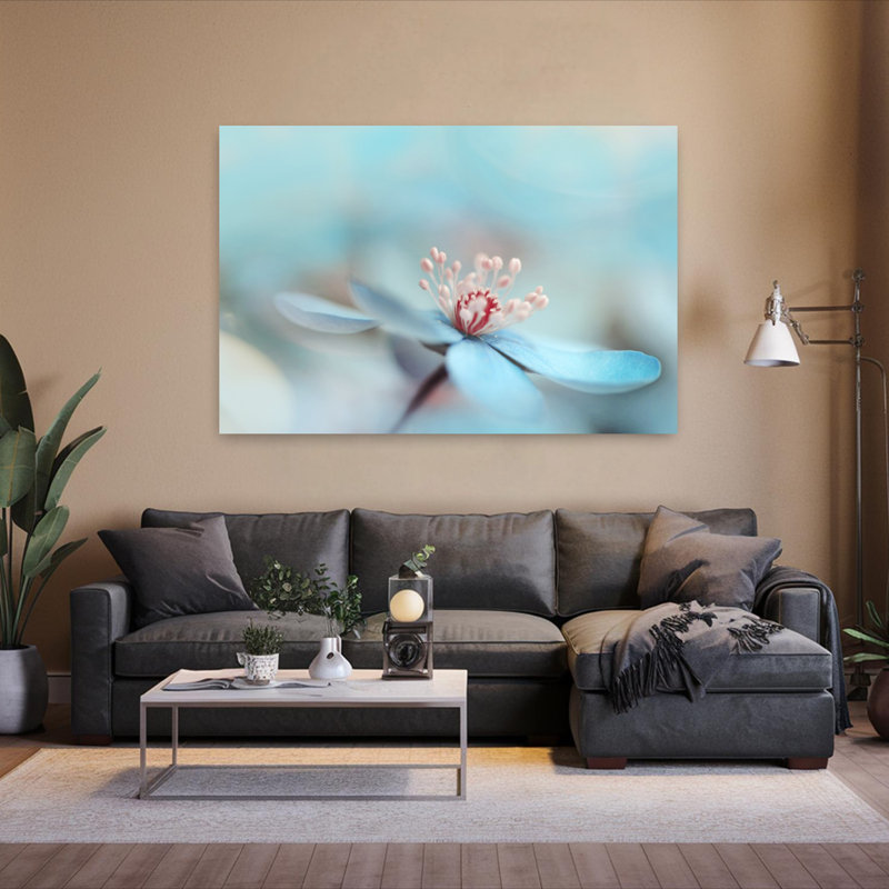 Art contemporain paisible et romantique, H 60 po x l 40 po