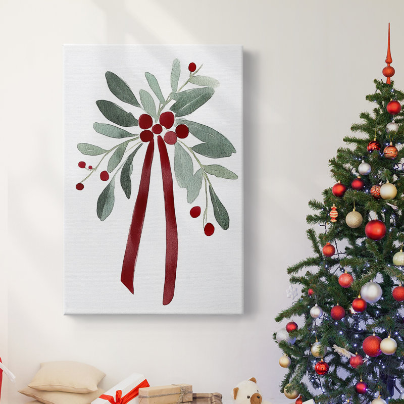 Art des Fêtes de Noël - Toile tendue avec châssis XVIIIe, H 24 po x l 16 po