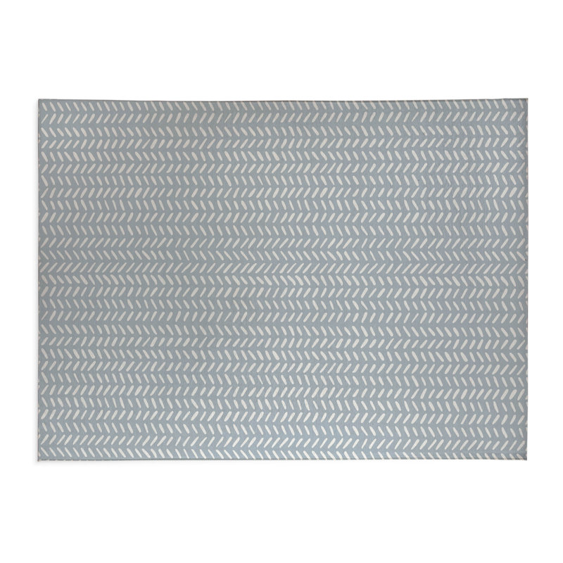 Tapis de bureau léger Dream Splat, L 5 pi x L 3 pi, Bleu ardoise