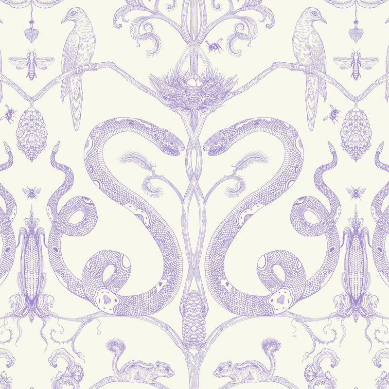 Snake Party, Lilac/Cream, Vinyl