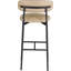 Tabouret de bar rembourré en cuir Lupita-840074823-840074840