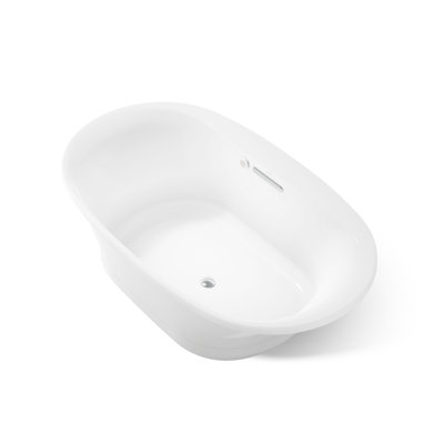 Underscore 72" x 42" Drop In Air Acrylic Bathtub with Heater