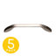 Poignée d'armoire Gamma Series 6-1 / 4 po (160 mm) chrome poli d'un centre à l'autre (paquet de 5)-113360662