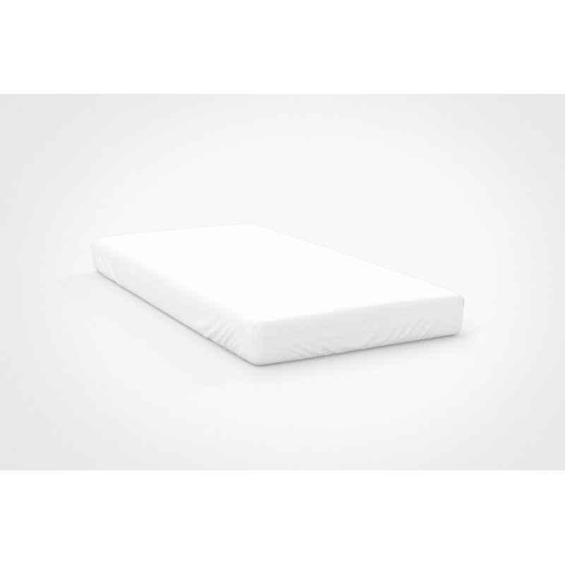 Sateen Fitted Sheet, White, Single (3')