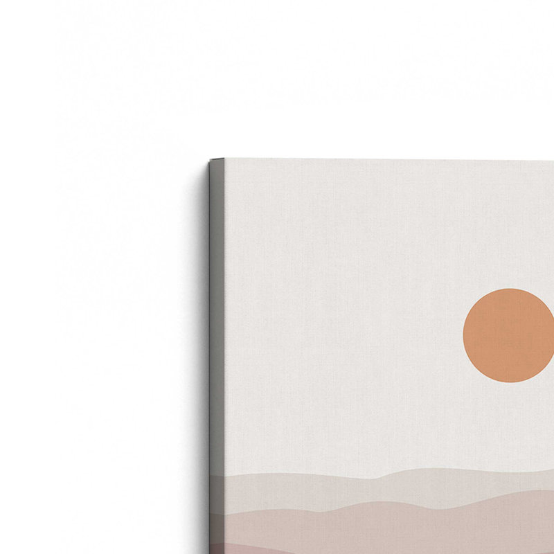 Impression de montagne minimaliste v2, 18" H x 12" W x 1.25" D, Wrapped Canvas