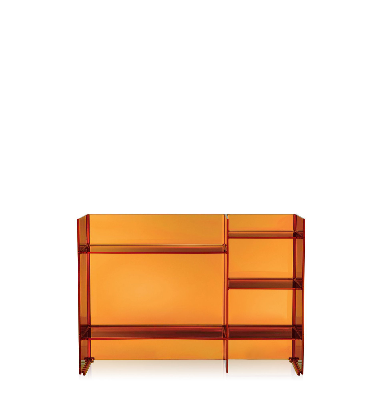 Sound-Rack 29.53'' W Plastic Shelving Unit, Amber