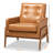 Kalliope Tan Faux Leather Upholstered Button Tufted Lounge Chair, 31.3" H X 28.79" W X 29.69" D-1418459219-1418459221