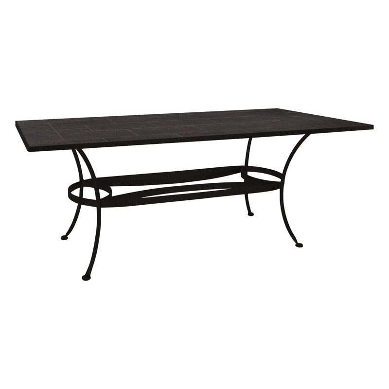 Outdoor Rectangle Dining Table, Carbon Black, Urban Shift