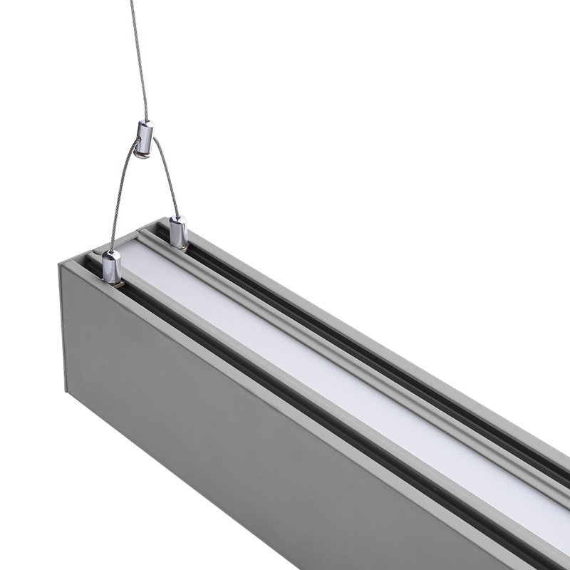 LED 50W 4 ft. Linear Up/Down Light, 3 Color Selectable, Dimmable & Linkable, Silver Finish, Silver