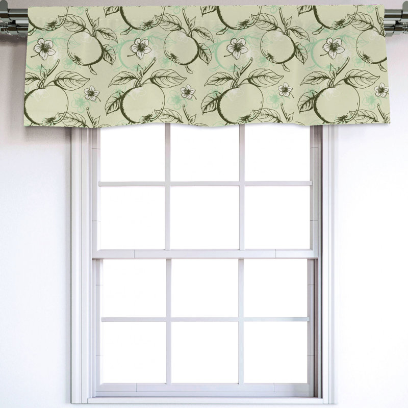 Sateen Ruffled Window Valance