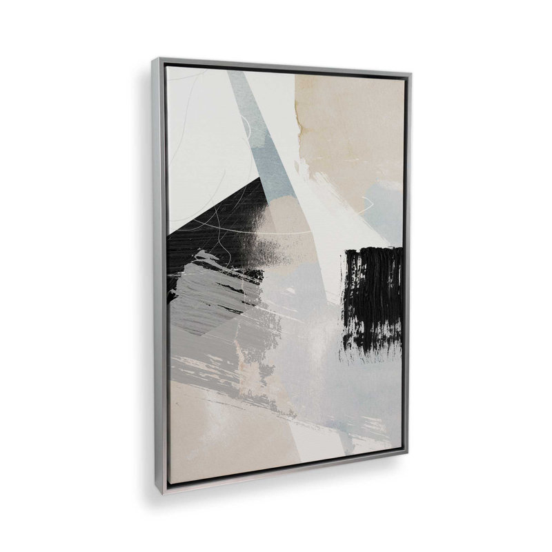 Chalk Echo Study I, H 12,75 po x l 8,75 po, Impression encadrée sans passe-partout, Chrome poli