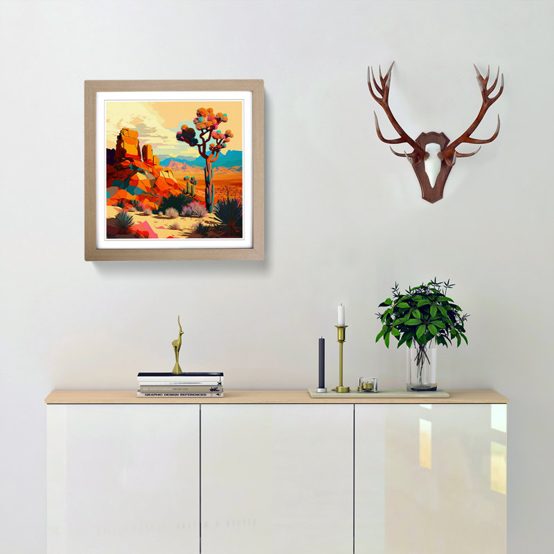 Desert Fauvism - Framed Print, Oak