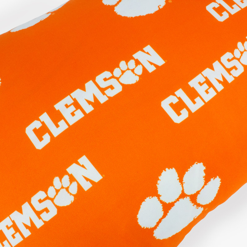 Coussin lombaire en coton 100%, Tigers de Clemson