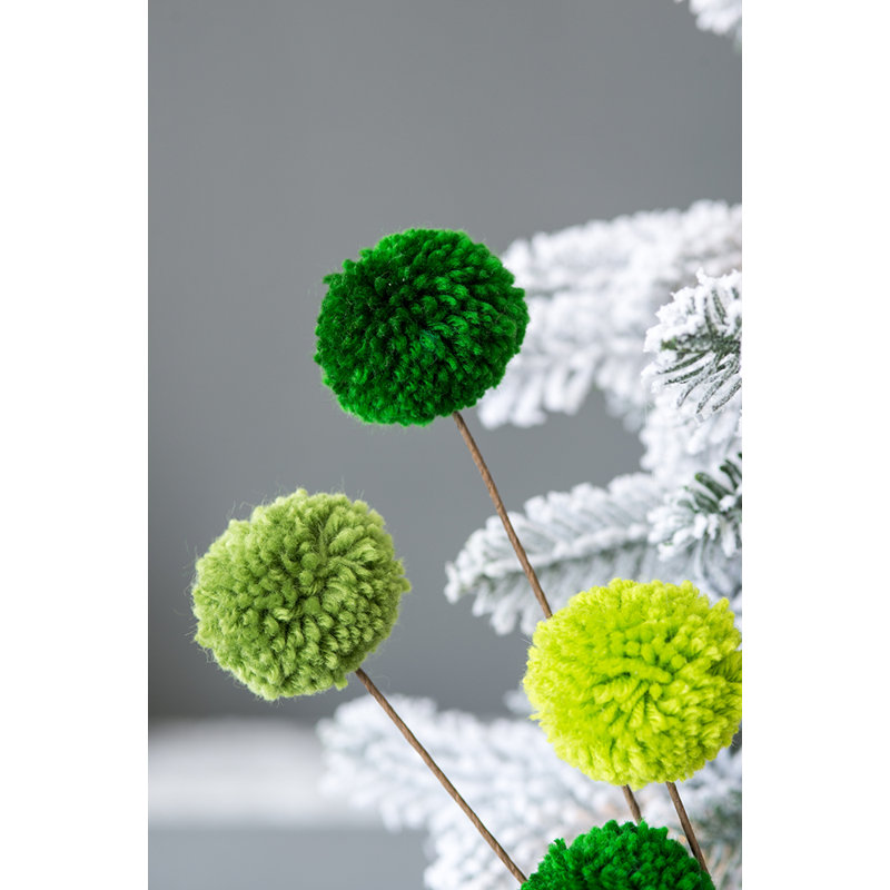 Ensemble de 6 faux bonnets vert H 21,7 po
