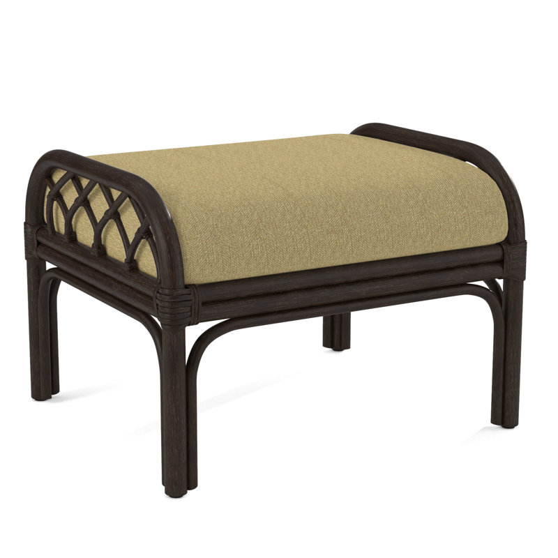 Edgewater Ottoman, Brown Geometric, 0456-33, Java