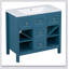 Ensemble de meuble-lavabo 36 po avec lavabo en résine, armoire de rangement en bois massif, ensemble de meuble-lavabo autoportant avec 5 tiroirs et portes à fermeture douce (Identique à SW000141AAM)