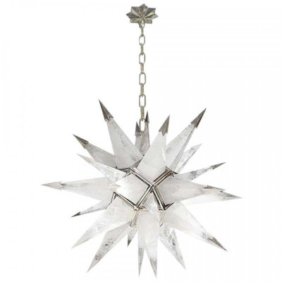 Lustre sphérique clair Spoutnik Dona Rock Quartz