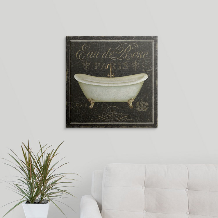 «Luxury Bath» par Daphne Brissonnet, impression de luxe, H 20 po x l 20 po x P 1,5 po, Toile