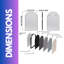 Kentfield Aluminum Arch Mirror