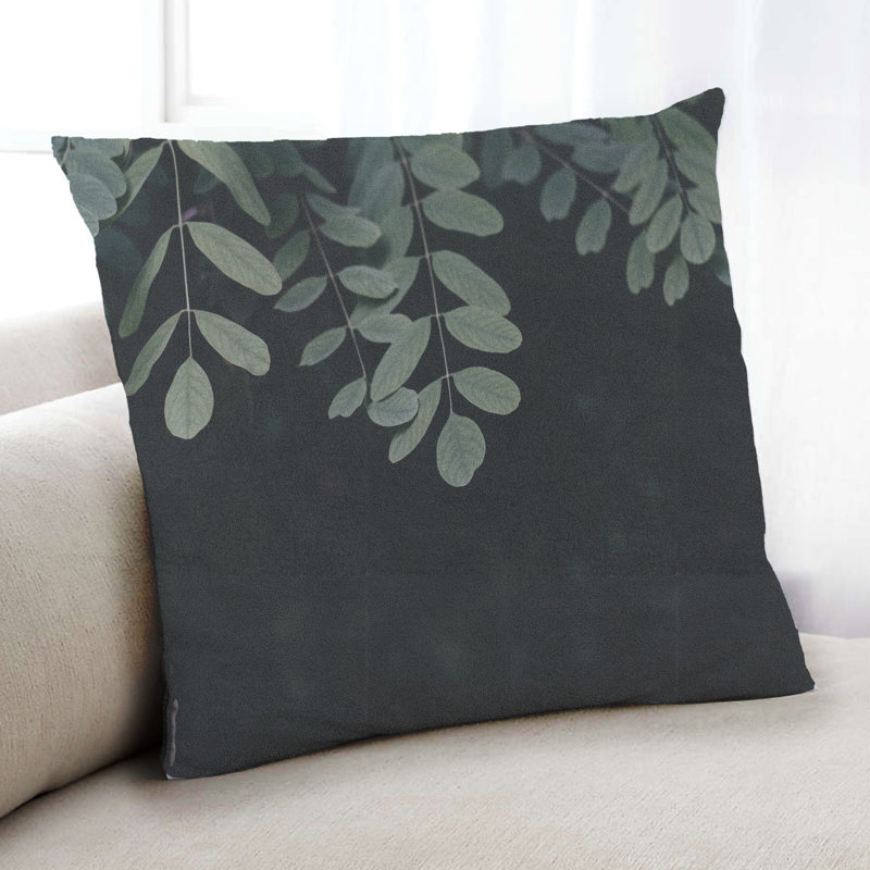 Coussin Plants Leaves 39, Microsuède
