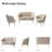 Hendrix Velvet Channel Tufted Living Room Set-81912053