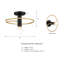 Saiqa Semi Flush Mount