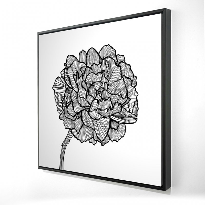 «Peony Line» sur toile