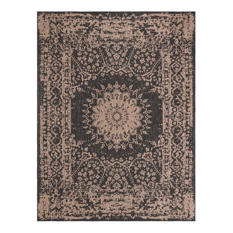 Ornate Lamotte Indoor/Outdoor Area Rug, Rectangle 9' x 12'