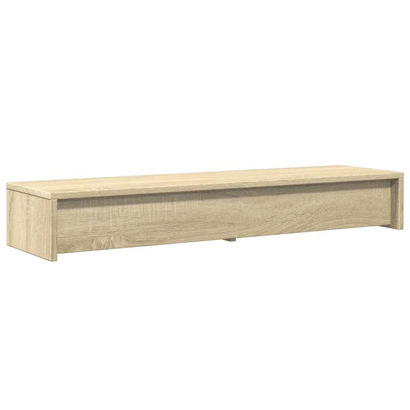 Barra Manufactured Wood Monitor Stand, Sonoma Oak, 15cm H x 100cm W x 27cm D