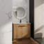 Meuble-lavabo 36 po en céramique blanche avec portes à fermeture en douceur-158652507