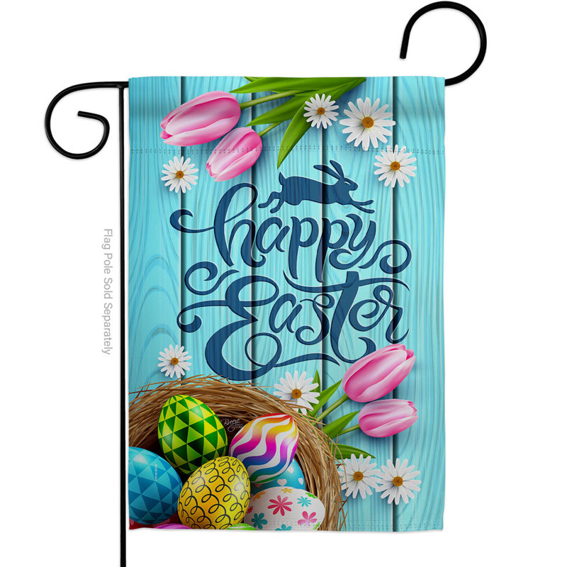 Drapeau de jardin Daisy, H 18 po x l 13 po