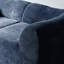Canapé 2 places moderne en velours bleu avec coussins, gain de place pour bureau, coussins moelleux haute densité, bleu, bureau et appartement, style moderne.