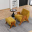 Upholstered Armchair with Footstool-488585402-503314700
