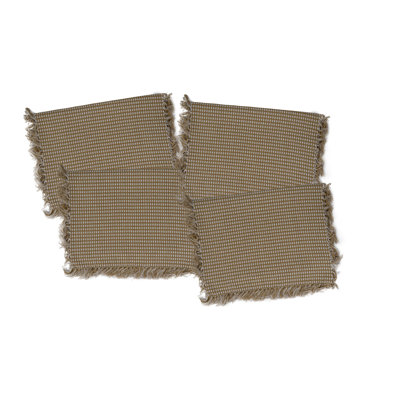 Ensemble de napperons en coton 4 pièces Pocklingt
