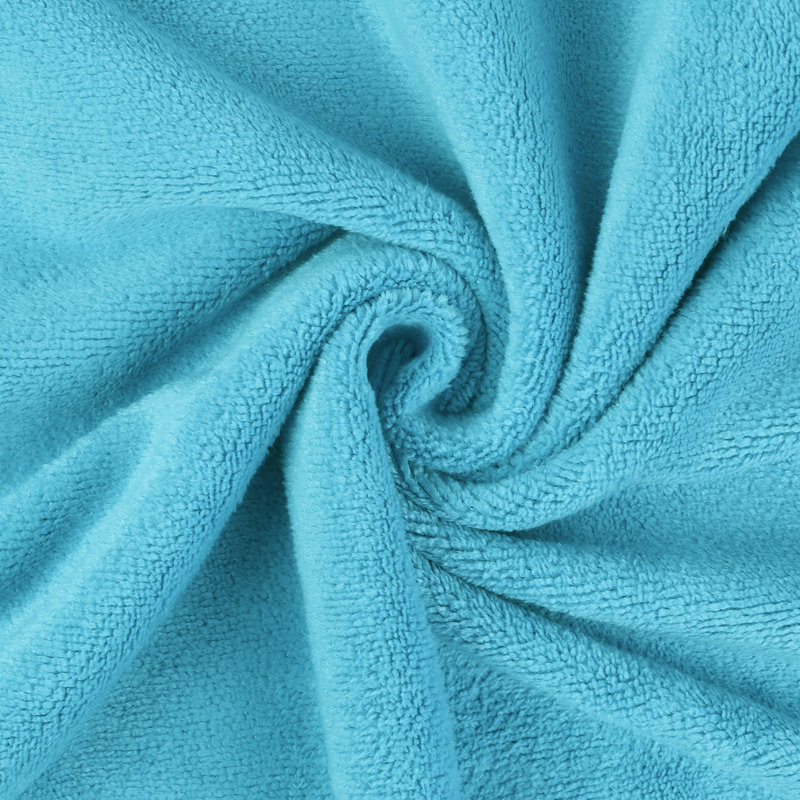 Ensemble de 6 serviettes en microfibre Claireville, Bleu lac