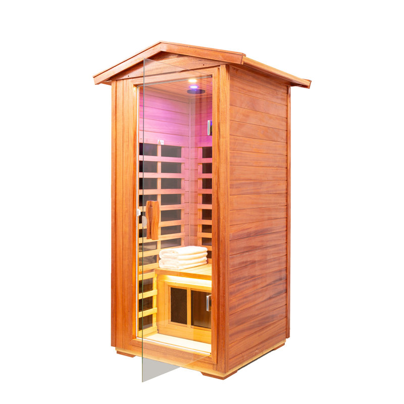 Sauna extérieur infrarouge lointain à une personne