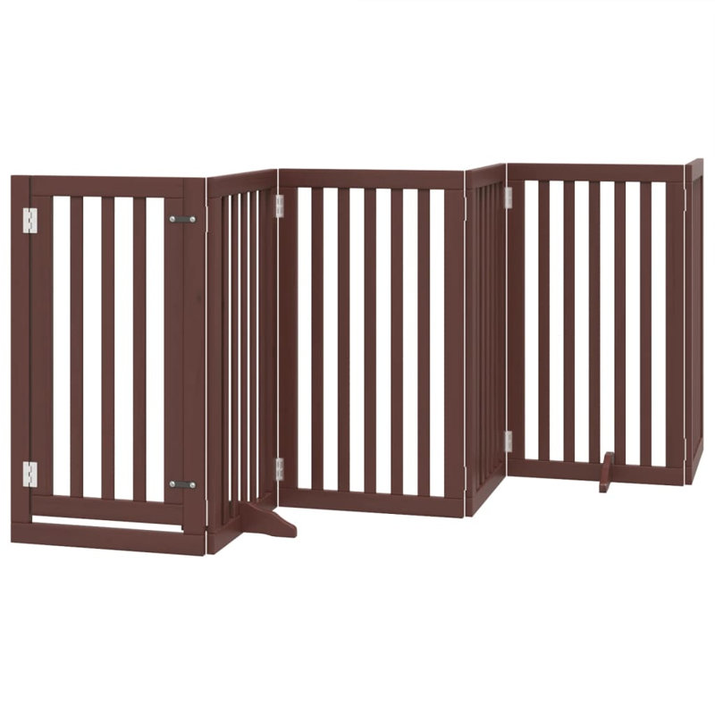 Quantico Solid Wood Dog House Door, 90cm H x 750cm W x 2cm D, Brown