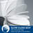1055SSC Commercial Heavy Duty Open Front Toilet Seat, No Lid, Slow Close, ELONGATED, Plastic, White