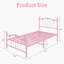 Structure de lit en forme de cœur avec tête de lit et pied de lit-92003376-92003339