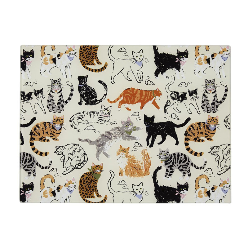 Feline Friends Glass Worktop Saver