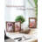 4x6 Picture Frames for Tabletop: Rotating Box Design, Brown