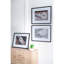 Art mural en corde de 30 po x 24 po dans un cadre noir, 3 pour espace de vie, chambre à coucher, bureau, entrée, blanc et noir, floraison en plastique avec pièce, espace de travail, vestibule, coïgne
