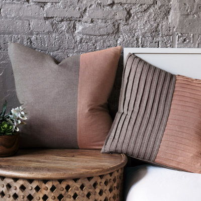 Fossil Brown/Gray Reversible Modern & Contemporary Duvet Cover Set -  Eastern Accents, 73F-BDD-445