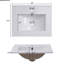 Petit meuble-lavabo de 20 pouces, lavabo en céramique, rangement riche, porte à fermeture en douceur pour meuble-lavabo moderne avec lavabo - qualité-120674852