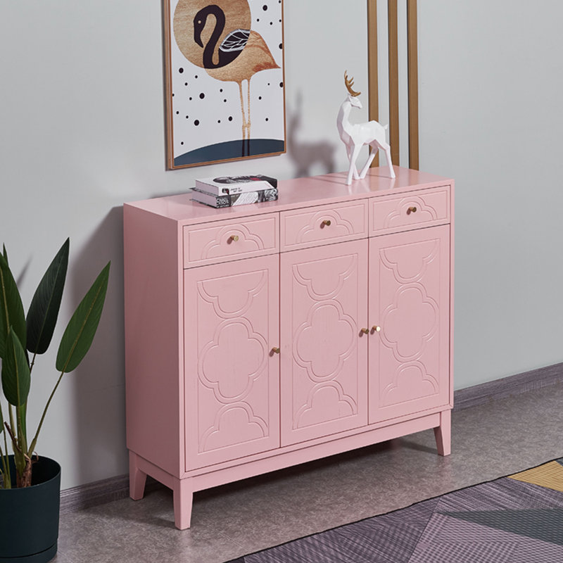 Versatile 3-Drawer 3-Door Entryway Accent Cabinet