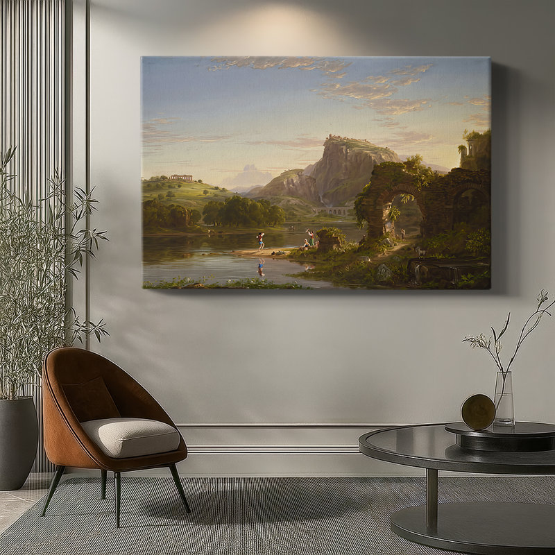 L'Allegro-Thomas Cole-Gallery, toile tendue - 1845, 8x12